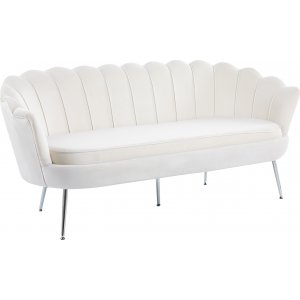 Monaco 3-Sitzer Sofa - Beige/Chrom