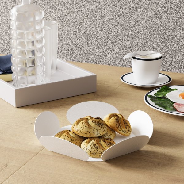 Rhodes Dekoschale - Weiß Rhodes Dekoschale - Weiß