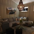 Kundenbild 61106 Stina Chandelier - (schwarze Holzkugeln)