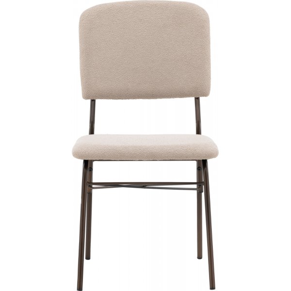 Esszimmerstuhl aus Seide - Beige