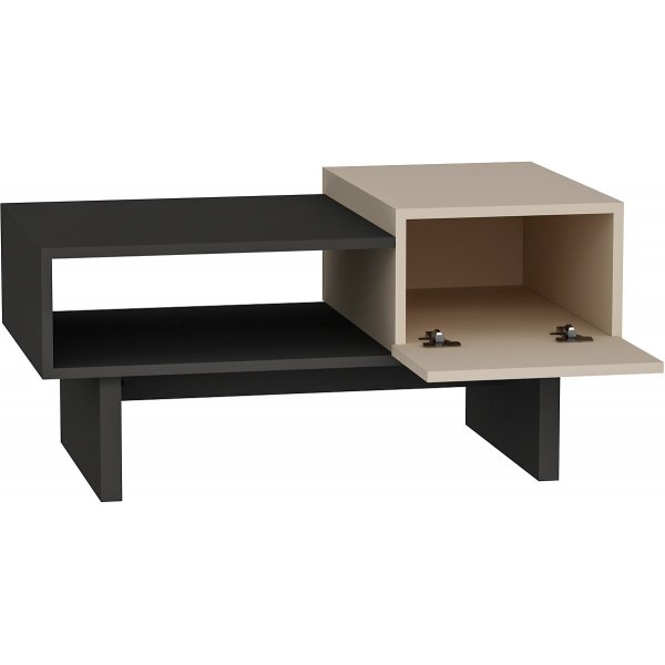 Frank Couchtisch 100 x 60 cm - Beige/Anthrazit Frank Couchtisch 100 x 60 cm - Beige/Anthrazit