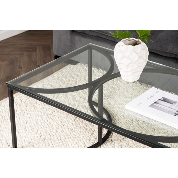 Skanr Couchtisch 140 x 70 cm - Schwarz