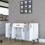 Jericho Sideboard 136 - Wei/Walnuss