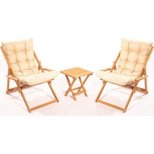 Playa Lounge-Set - Braun/Creme