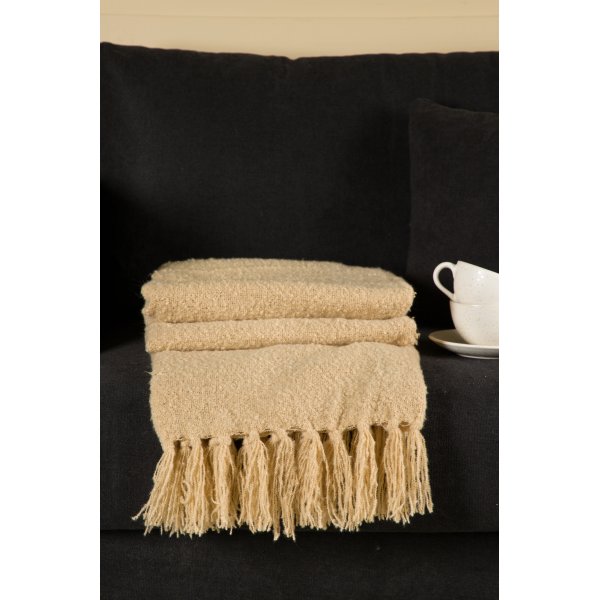 Steinplaid 130x170 cm - Sand