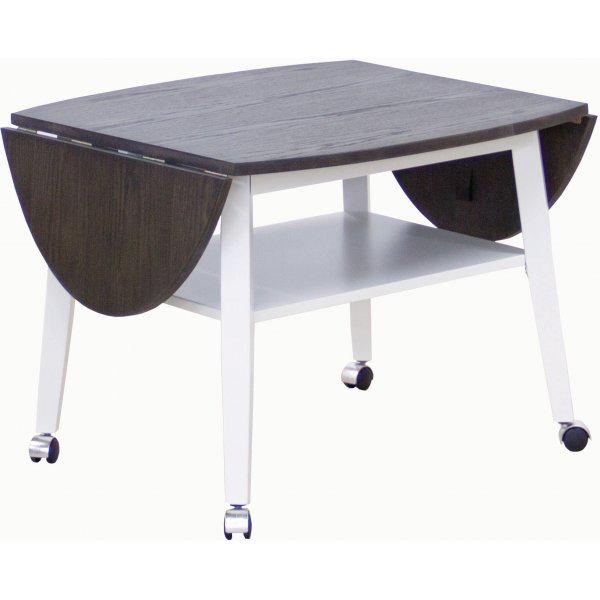 Beatrix Couchtisch mit Faltklappen - Eiche braun gebeizt