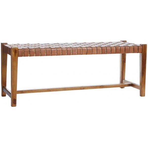 Porto Sitzbank - Cognak/Teak