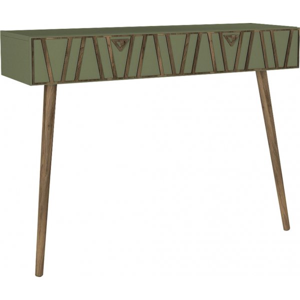 Forest Relief Tisch 120x 35 cm - Nussbaum/Dunkelgrn