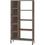 Home-Bcherregal - Braun/Grau