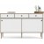 Rome Sideboard mit 2 Schiebetren und 3 Schubladen - Hickory/Wei