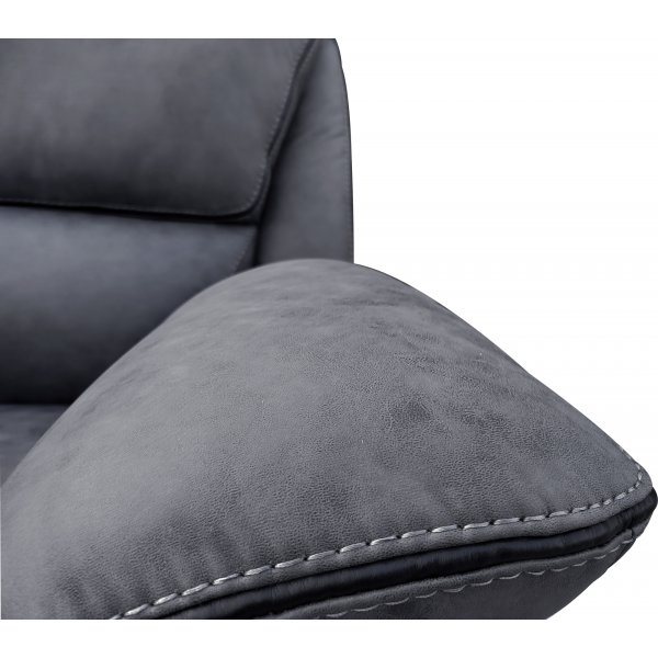 Liegesessel Riverdale - Grau (Mikrofaser) + Fleckentferner fr Mbel