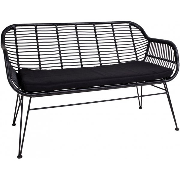 Trieste Rattansofa - Schwarz + Fleckentferner fr Mbel