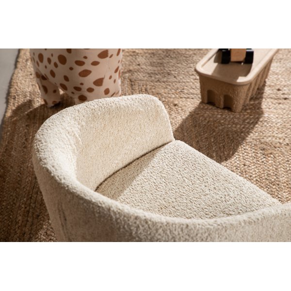 Flauschiger Kindersessel - Wei