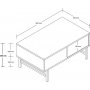 Diamond Couchtisch - Travertin