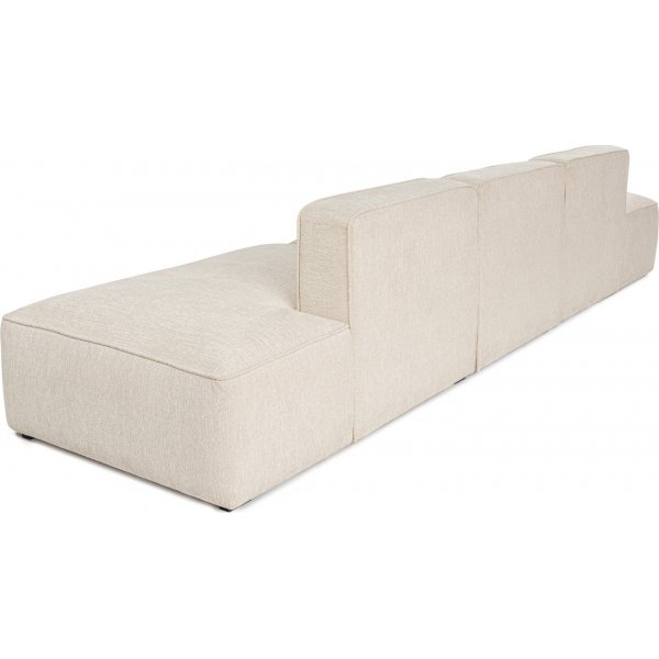 Mehr 3-Sitzer-Sofa mit offenen Enden - Creme