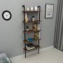 Teos Bücherregal - Heller Walnuss/Schwarz