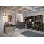 Nola Schreibtisch 95 x 45 cm - Schwarz/Beige
