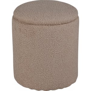 Lotten Pouf - Beige Teddy