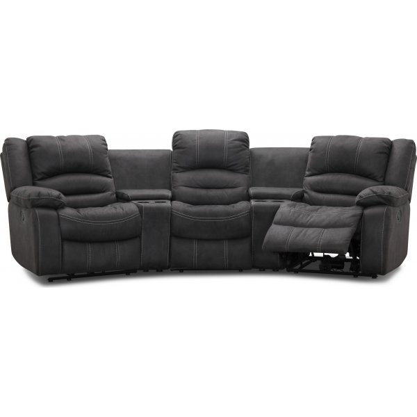 Kensington Manual 3-Sitzer-Sofa - Grau