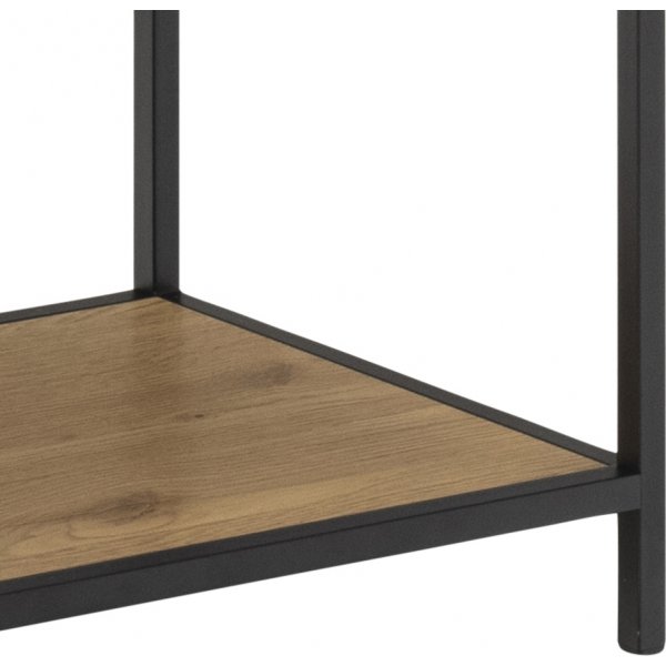 Seaford Bcherregal 135x150 cm - Eiche/schwarz