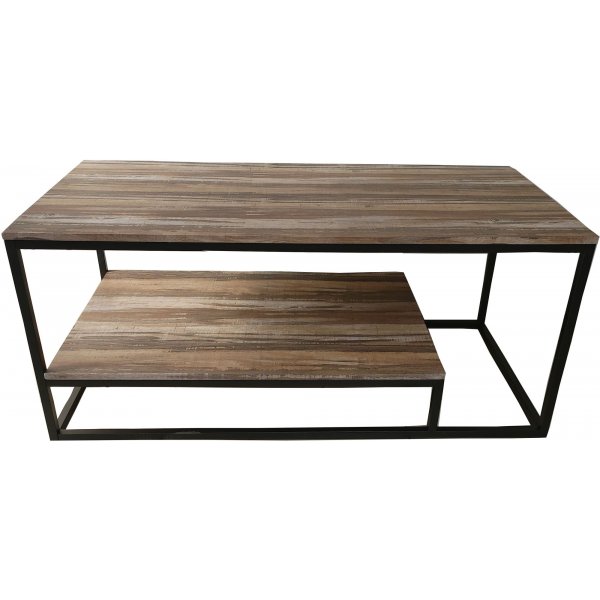 Rostock Couchtisch 120 x 60 cm - Antik/Schwarz
