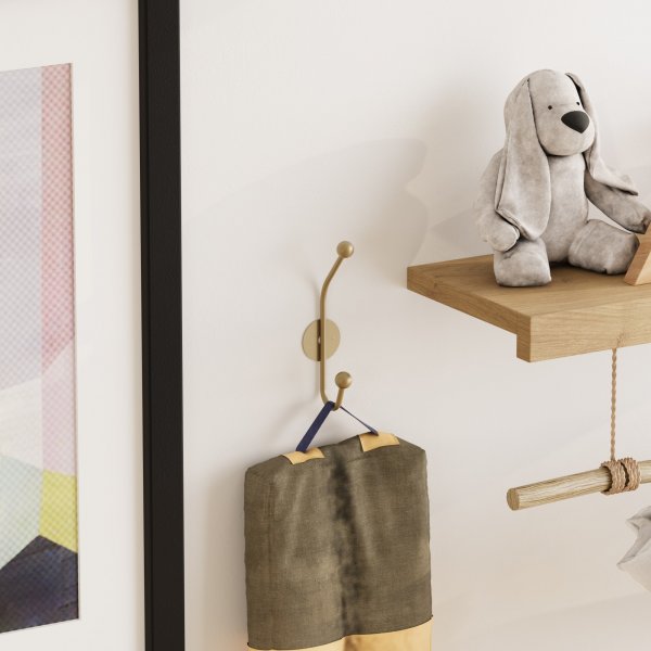 Nashorn-Kleiderbügel - Gold Nashorn-Kleiderbügel - Gold