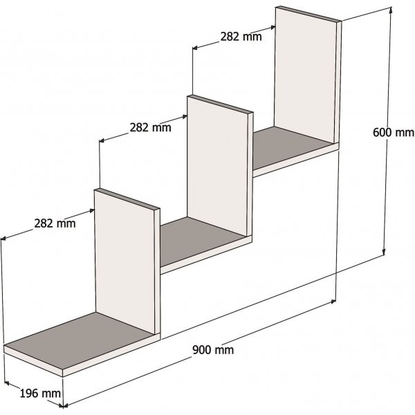 Mist Wandregal - Nussbaum