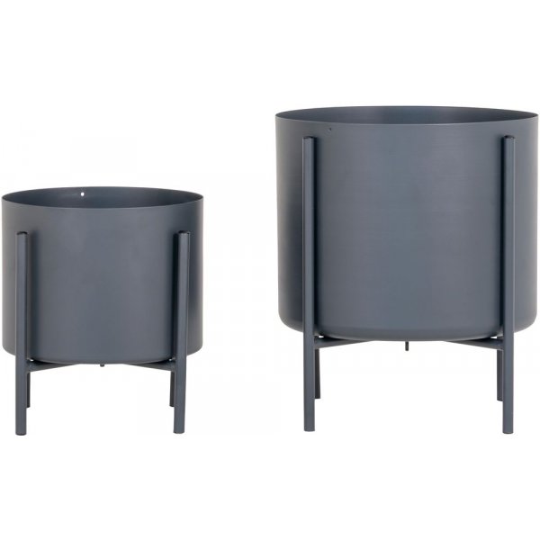 Pavia Blumenhalter - Grau - 2 Stk