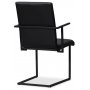 Lazio Sessel schwarz Metall - Schwarz PU