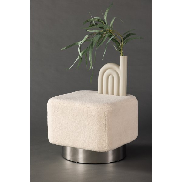 Newton Hocker - Offwhite/Silber Newton Hocker - Offwhite/Silber