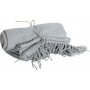 Waffelplaid 127 x 152 cm - Grau