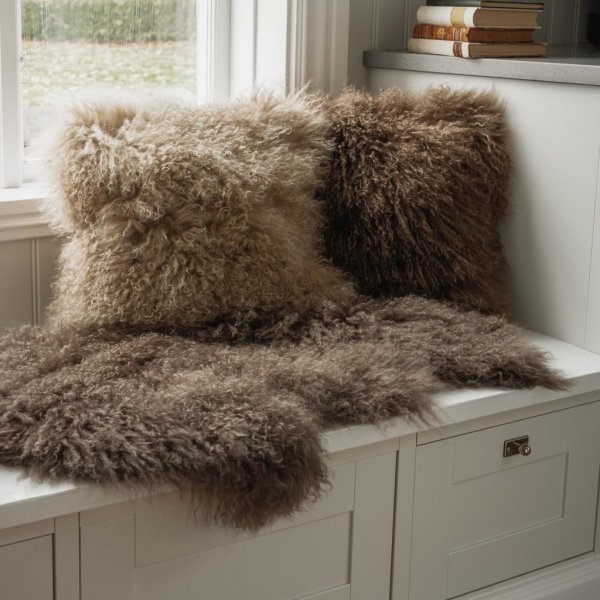 Shansi-Schaffell Braun - 55 x 95 cm