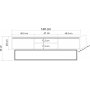 Quantum Silva Medienbank 140 cm - Kiefer/schwarz