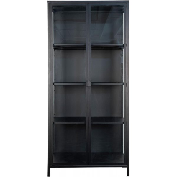 Brisbane Vitrine 80x35x175 cm - Schwarz
