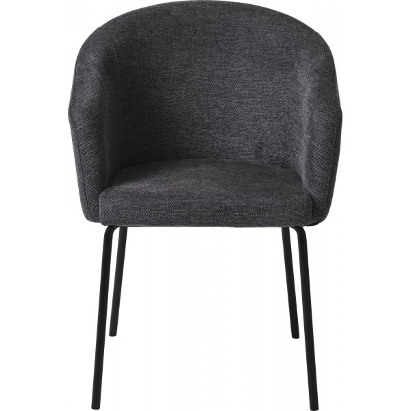 Erik Stuhl aus grauem Stoff