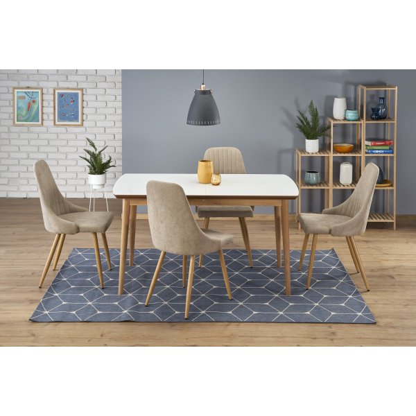 Walsh Esstisch 140-185 cm - Weiß Walsh Esstisch 140-185 cm - Weiß