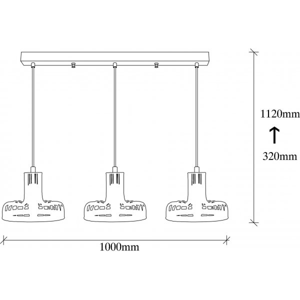Fellini Deckenleuchte 774 - Schwarz/Kupfer