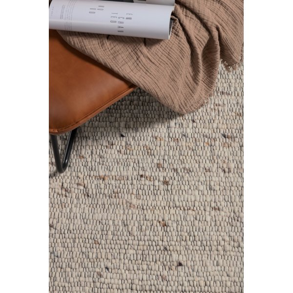 Wollteppich Pontus - Weiß/Beige Wollteppich Pontus - Weiß/Beige