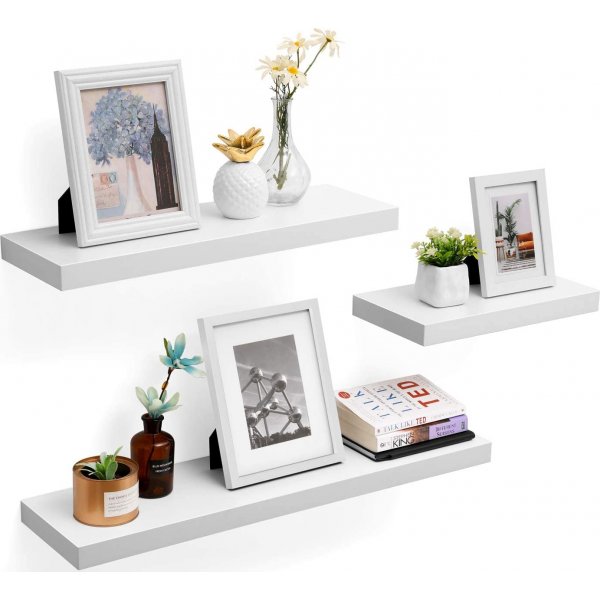 Sussex Wandregal 80 x 20 cm - Wei