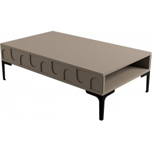 Lyon Couchtisch 105 x 60 cm - Braun/Schwarz