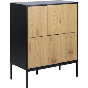 Seaford Sideboard - Schwarz/Eiche