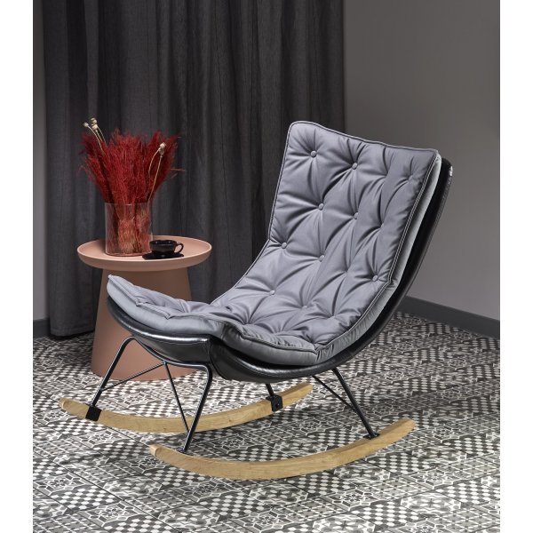 Prisma Schaukelstuhl - Grau