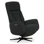 Comfort Luxus Reclinersessel (2 Motoren) integrierte Fusttze - Dunkelgrauer Stoff