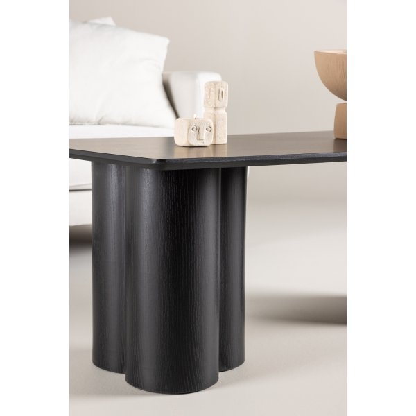 Couchtisch 120x60 cm schwarz gebeizte Eiche - Olivia