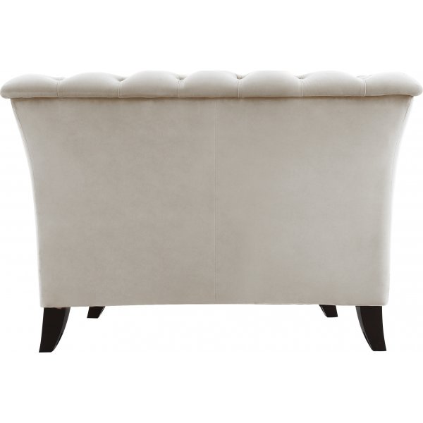 Sessel Chesterfield beige Samt - Milton