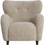 Carlino-Sessel aus beigem Teddy