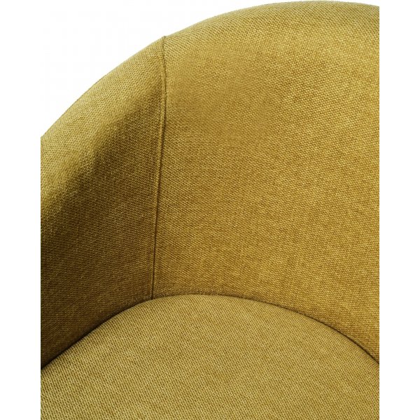 Erik Stuhl aus gelbem Stoff