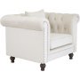 Chesterfield Sessel Churchill - Beige Samt