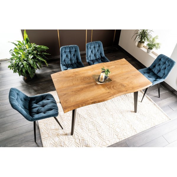 Fresno Esstisch 120-180 cm - Artisan Eiche/schwarz