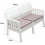Lara 2-Sitzer-Sofa - Wei